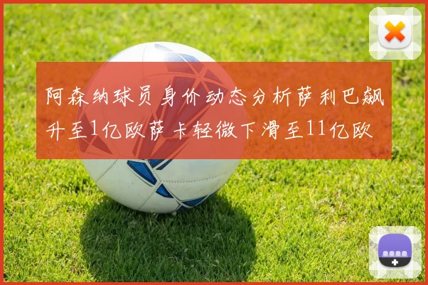 阿森纳球员身价动态分析萨利巴飙升至1亿欧萨卡轻微下滑至11亿欧